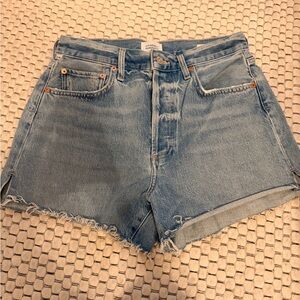 Citizens Of Humanity Light Wash Denim Cutoff Shorts
